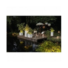 Vaso Autoirrigante Lechuza Bianco 40 x 40 x 56 cm LED