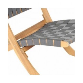 Sedia da giardino Beau Rivage Grigio 75 x 73 x 60 cm Pieghevole 2 Unità
