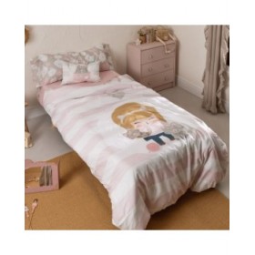 Set di copripiumino HappyFriday Happynois Kitty Multicolore Singolo 2 Pezzi