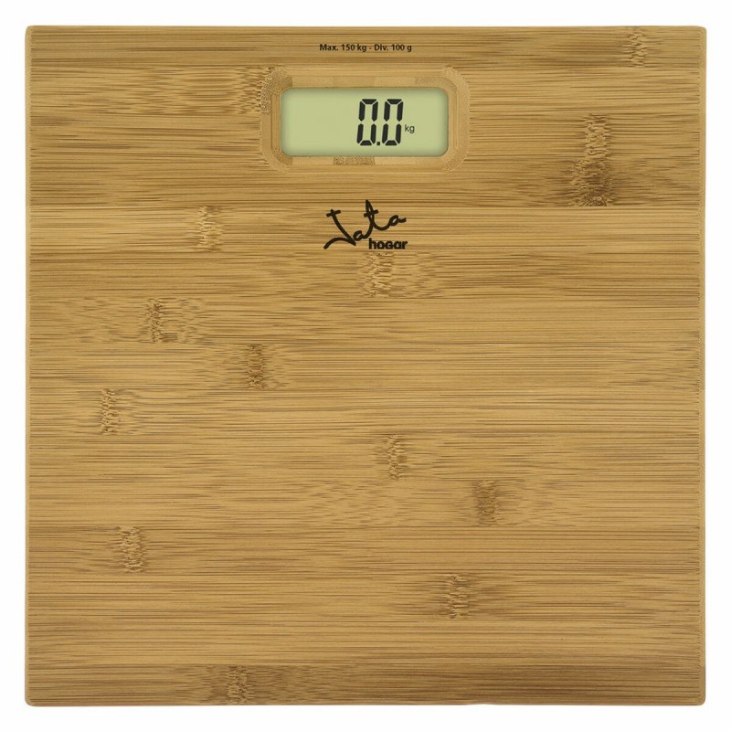 Bilancia Digitale da Bagno JATA 489 * Marrone Legno Metallo