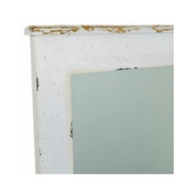Specchio da parete Alexandra House Living Bianco 3 x 90 x 70 cm Rettangolare