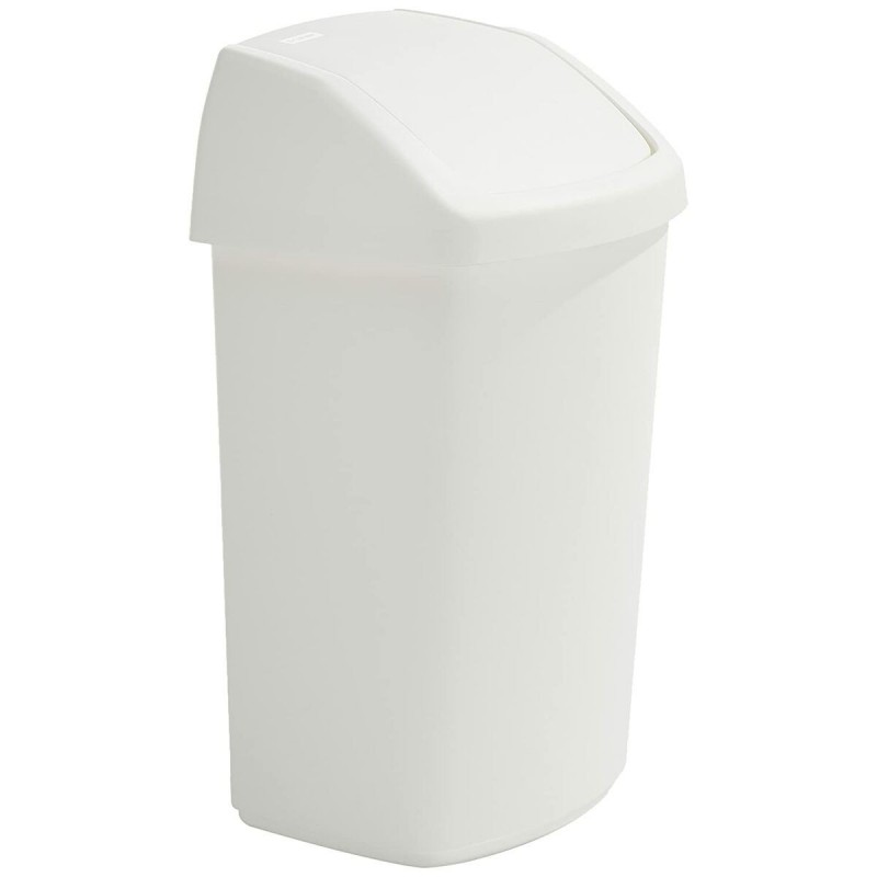 Secchio della spazzatura TAPA BASCULANTE Bianco Plastica