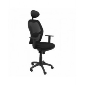 Sedia Ufficio con Poggiatesta Jorquera Piqueras y Crespo 15SNBALI840C Nero