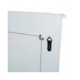 Specchio da parete Alexandra House Living Bianco 3 x 90 x 70 cm Rettangolare