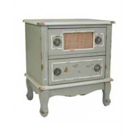 Comodino Alexandra House Living Grigio 36 x 56 x 50 cm