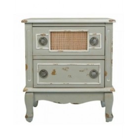 Comodino Alexandra House Living Grigio 36 x 56 x 50 cm