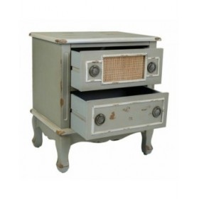 Comodino Alexandra House Living Grigio 36 x 56 x 50 cm