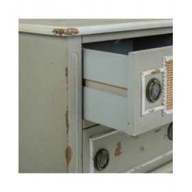 Comodino Alexandra House Living Grigio 36 x 56 x 50 cm