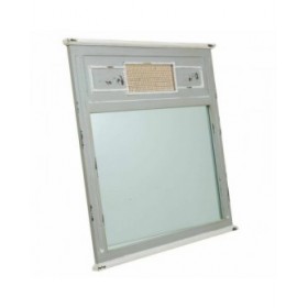 Specchio da parete Alexandra House Living Grigio 3 x 76 x 70 cm Rettangolare