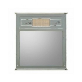 Specchio da parete Alexandra House Living Grigio 3 x 76 x 70 cm Rettangolare