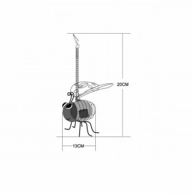 Decorazione luminosa Galix Coccinella Metallo Plastica