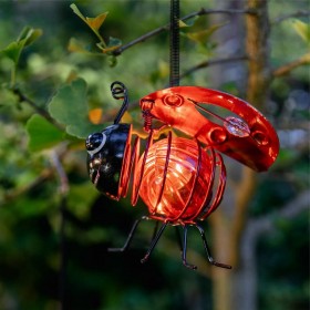 Decorazione luminosa Galix Coccinella Metallo Plastica