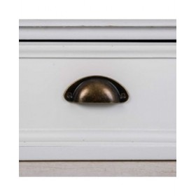 Cassettiera Alexandra House Living Bianco Marrone Legno di paulownia Legno MDF 30 x 68 x 40 cm