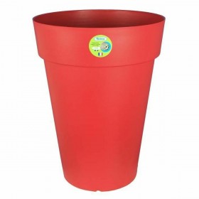 Vaso Riviera Rosso Plastica Rotondo Ø 50 cm Ø 50 x 66 cm
