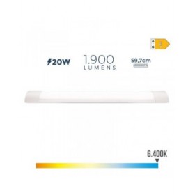 Tubo LED EDM 31683 Bianco A E 20 W 1900 Lm 59,7 x 8 x 3,1 cm (6500 K) (6400 K)