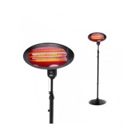 Stufetta al Quarzo EDM 07091 07091 Nero 2000 W 49,6 x 15,6 x 24,2 cm