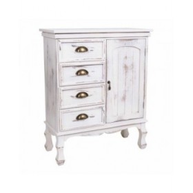 Ingresso con Cassetti Alexandra House Living Bianco 30 x 80 x 65 cm