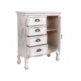 Ingresso con Cassetti Alexandra House Living Bianco 30 x 80 x 65 cm