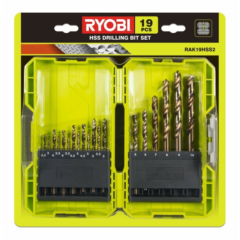 Set di trapani Ryobi 5132004390 19 Pezzi