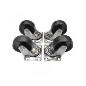 Ruote EDM 85964 Gomma di cauchu Ø 50 mm 4 Pezzi