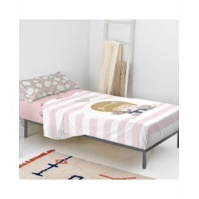Set di Lenzuola HappyFriday Happynois Kitty Multicolore Singolo 2 Pezzi