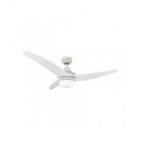 Ventilatore da Soffitto con Luce EDM 33803 Egeo Bianco 60 W