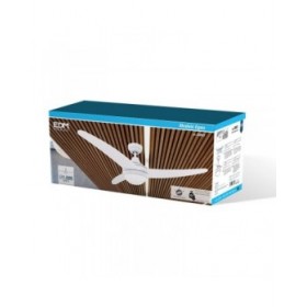 Ventilatore da Soffitto con Luce EDM 33803 Egeo Bianco 60 W