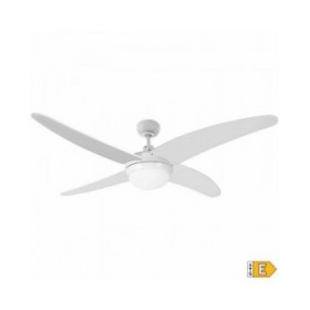 Ventilatore da Soffitto con Luce EDM 33806 Caspio Bianco 60 W