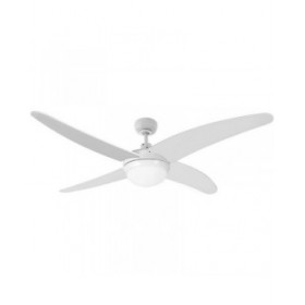 Ventilatore da Soffitto con Luce EDM 33806 Caspio Bianco 60 W