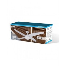 Ventilatore da Soffitto con Luce EDM 33806 Caspio Bianco 60 W