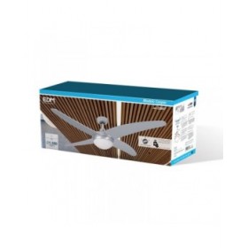 Ventilatore da Soffitto con Luce EDM 33807 Caspio Argentato 60 W