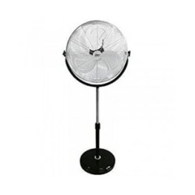 Ventilatore a Piantana EDM 33939 Nero Argentato 120 W industriale