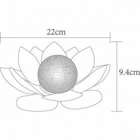 Lampada da tavolo Galix Waterlily Grigio