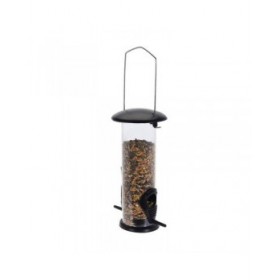 Mangiatoia per uccelli Progarden Cilindro Nero (Ø 6,4 x 25 cm)