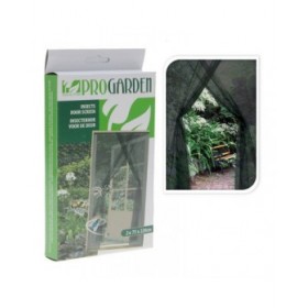 Tenda Zanzariera Progarden Porte 2 Pezzi Fibra di Vetro Nero (2 x 75 x 220 cm)