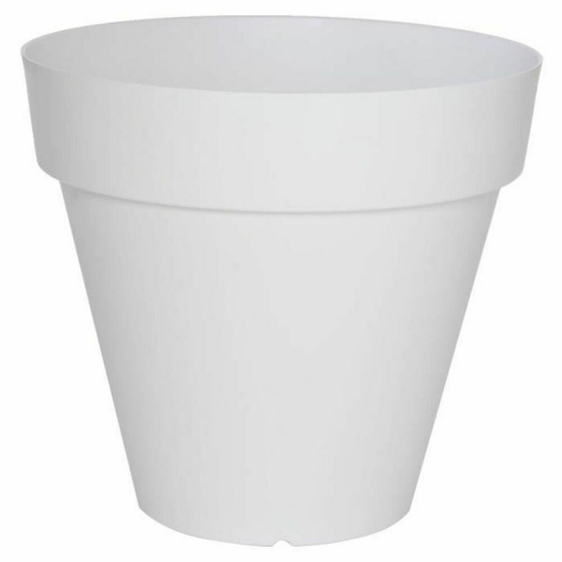 Vaso Riviera Bianco Plastica Quadrato Ø 50 cm