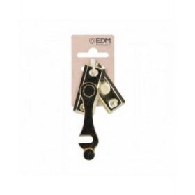 Chiavistello per porta EDM 85067 Ottone Forma a H Sinistra 8 cm