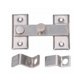 Chiavistello per porta EDM 85079 Acciaio 8 cm Reversibile