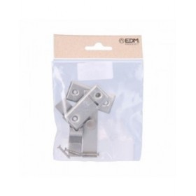 Chiavistello per porta EDM 85079 Acciaio 8 cm Reversibile