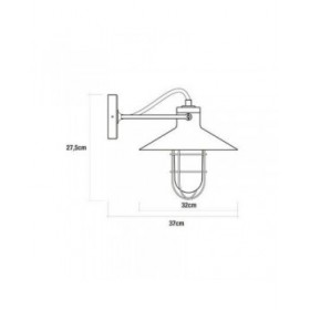 Applique da Parete EDM 32103 Nero 60 W