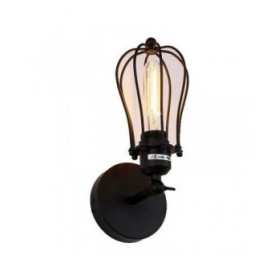 Applique da Parete EDM 32105 Nero 60 W Vintage 220-240 V 11 x 16 x 32 cm