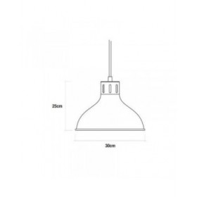 Lampadario EDM 32111 Lampadario Metallo 60 W (30 x 25 cm)