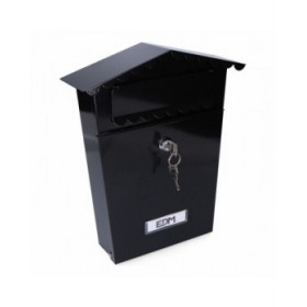 Cassetta della posta EDM 85805 House Nero Acciaio 21 x 6 x 30 cm