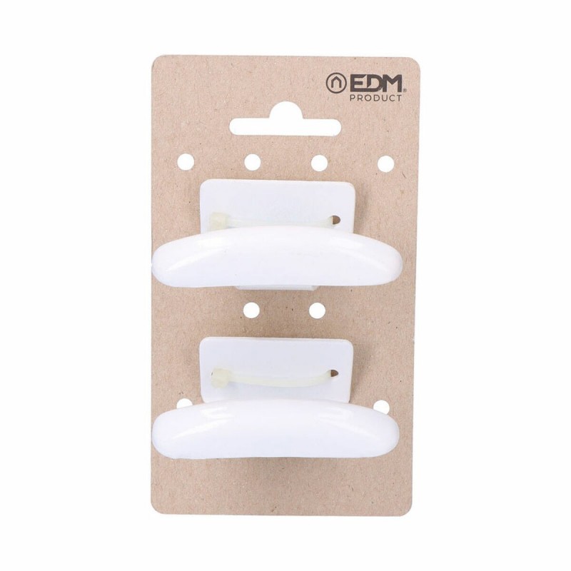 Chiodo adesivo EDM 85574 Bianco Acciaio ROPA 2 Unità