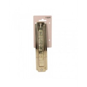 Piatti per cassette postali EDM 85577 Dorato Ottone lucido 22 x 5 cm