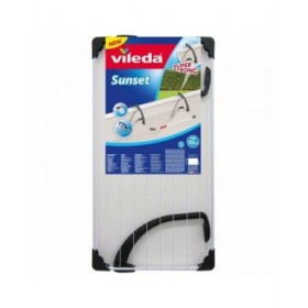 Stendibiancheria Vileda 157229 Sunset CJ6 Per appendere sul balcone Acciaio Bianco Resina (110 x 56 x 28 cm) (10 m)