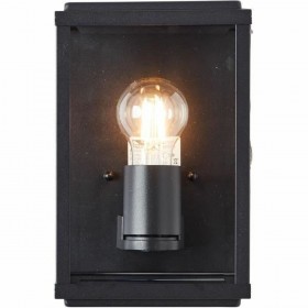 Applique da Parete Brilliant Gaia Nero Metallo 60 W E27