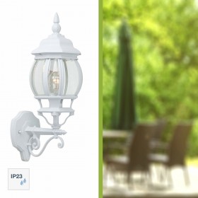 Applique da Parete Brilliant Istria Bianco Alluminio Cristallo 60 W E27