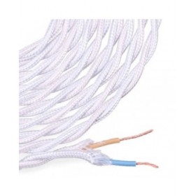 Cavo EDM 11876 C01 2 x 0,75 mm 5 m Bianco Alluminio