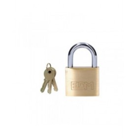 Lucchetto con chiave EDM 85209 Ottone Arco 40 x 23 mm